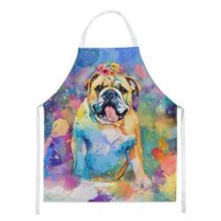 0.01 x 30 x 27 in. English Bulldog Hippie Dawg Apron