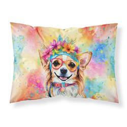 DAC2488PILLOWCASE 0.15 x 20.5 x 30 in. Chihuahua Hippie Dawg Standard Pillowcase