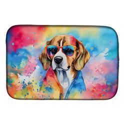 0.2 x 21 x 14 in. Beagle Hippie Dawg Dish Drying Mat
