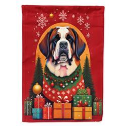 DAC3152GF 15.5 x 11.25 in. Saint Bernard Holiday Christmas Garden Flag