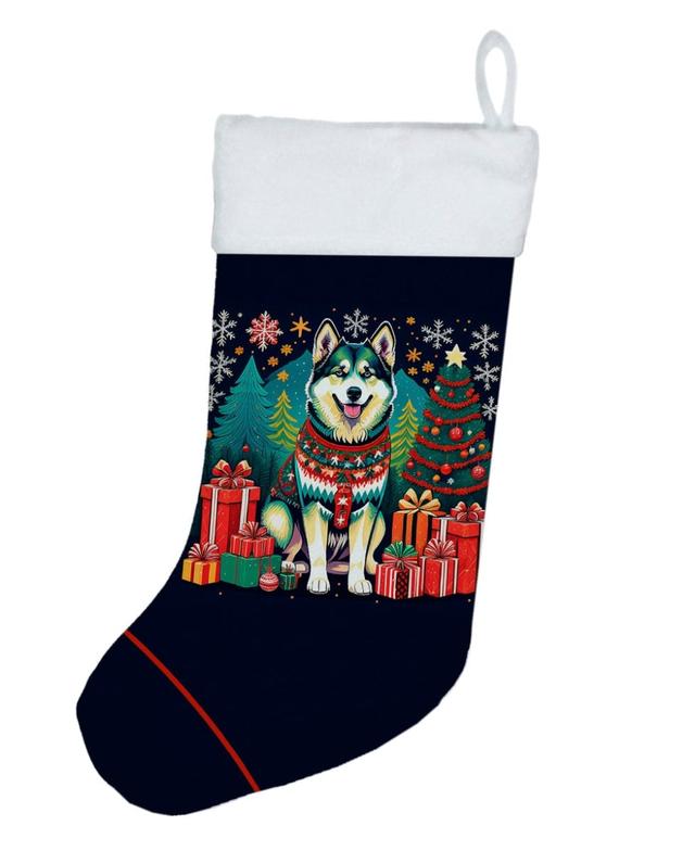DAC1086CS 18 x 13.5 in. Unisex Alaskan Malamute Polyester Christmas Stocking