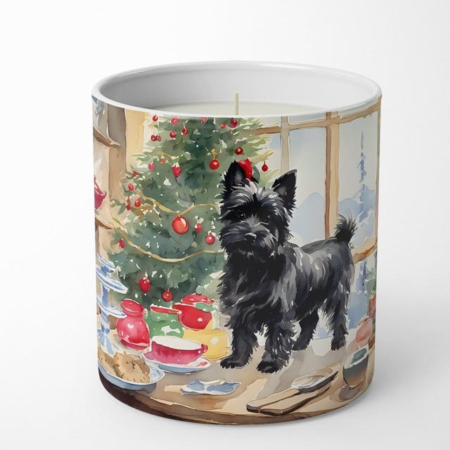 10 oz Cairn Terrier Christmas Cookies Decorative 100 Percent Soy Candle