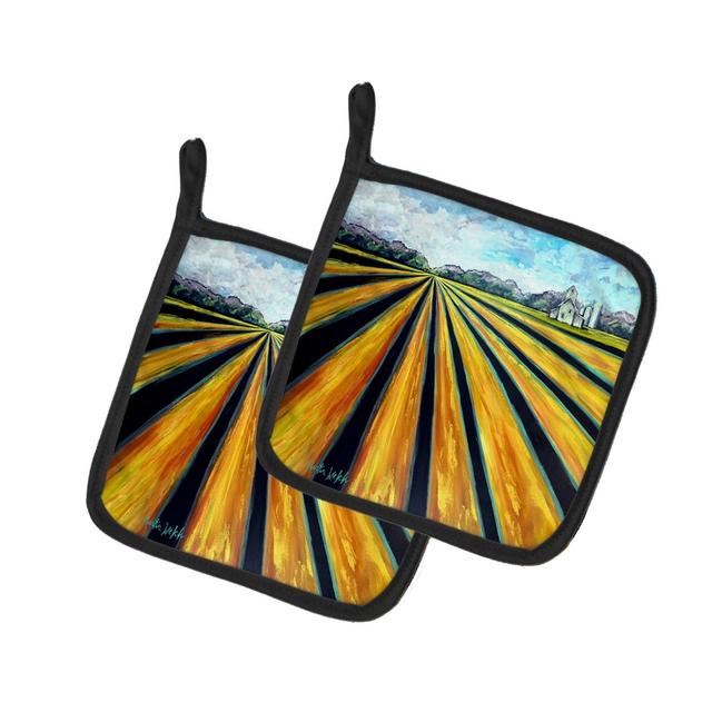 MW2127PTHD 7.5 x 7.5 in. Silos Farm Land Pot Holders - Set of 2