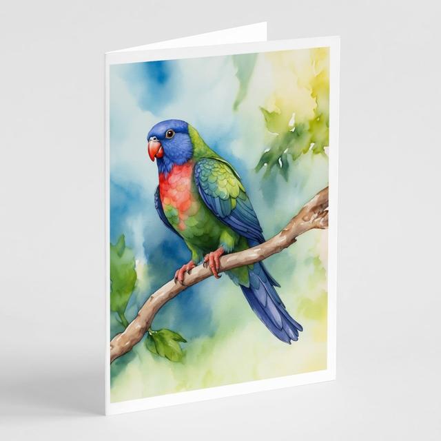 DAC7477GCA7P 5 x 7 in. Pionus Greeting Cards - Pack of 8