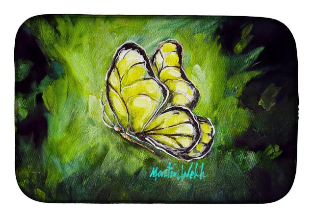 MW2071DDM 21 x 14 in. Glover Fly Sage Butterfly Dish Drying Mat