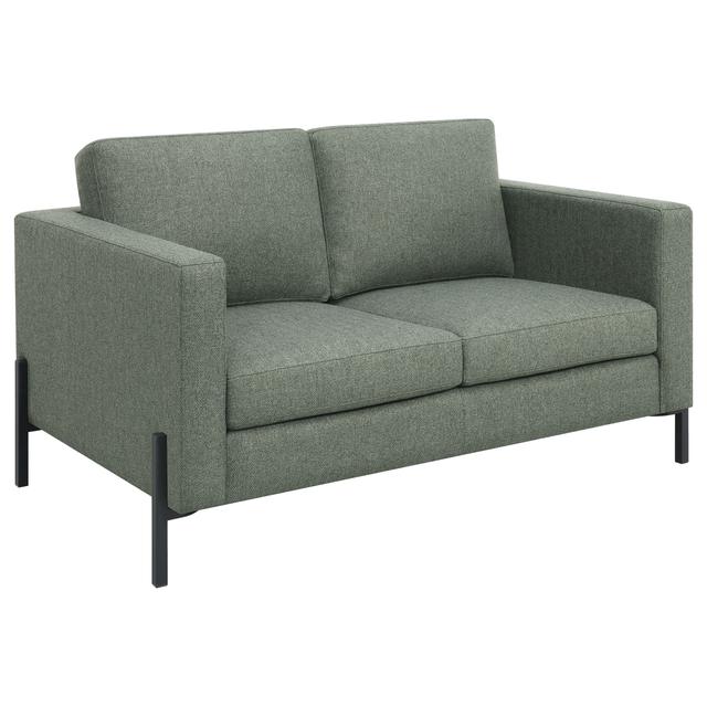 Coaster Furniture 508366 Tilly Upholstered Track Arms Loveseat - Sage