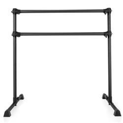 SP37498BK 4 ft. Portable Double Freestanding Barre Dancing Stretching, Black