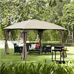 11.5 ft. Patio Gazebo Tent Wedding Party Awning Mosquito Netting Canopy