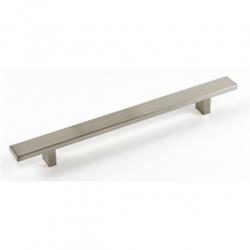 12 in. Rectangular Aluminum Anodizing Stainless Steel Brushed Nickel Cabinet Bar Pull Handle