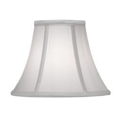 5 x 10 x 8 in. Softback Bell Lamp Shade, Off White Silk Shantung