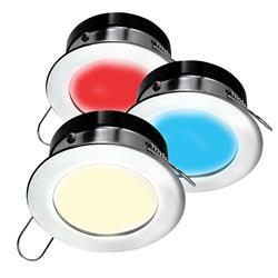 A1120Z-11HCE Apeiron A1120 Spring Mount Light - Red&#44; Warm White&#44; Blue & Polished Chrome - Round