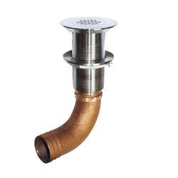 SCUS-1250 1.25 in. Hose Barb Stainless Straight Deck Drain