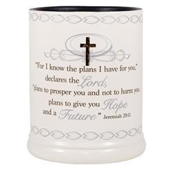 For I Know the Plans Candle Jar Warmer