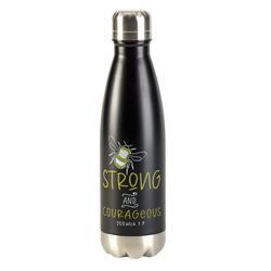 SSWBBLK-4 17 oz Be Strong & Courageous Water Bottle