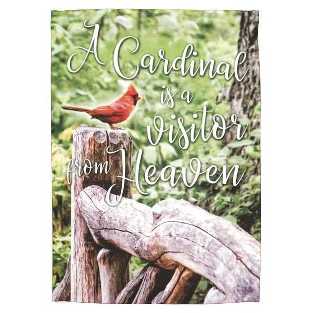 13 x 18 in. Print Cardinal Blessed Polyester Garden Flag