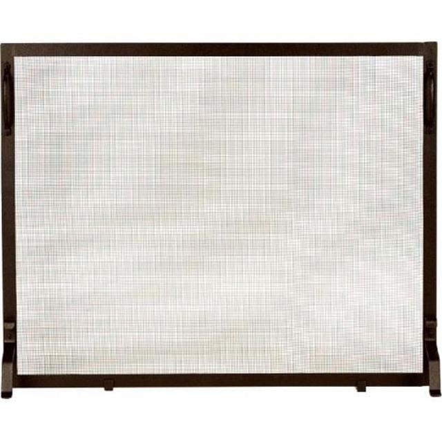 Wrought Iron Panel Screen, Bronze