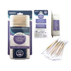 FamilyMaid 23754P Wooden Cotton Swab - 550 Piece  - Pack of 72