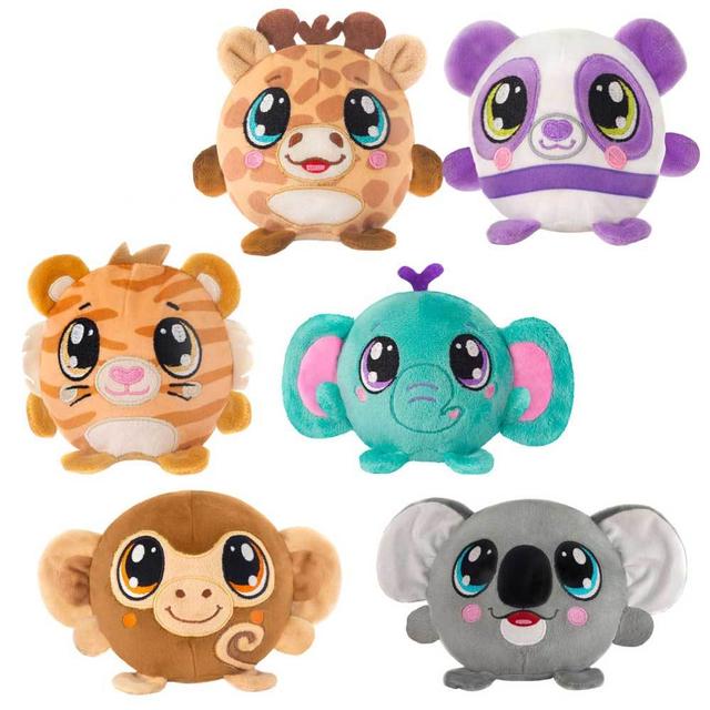 Mystery Jungle Animal Plush Toys - Blind Box, 3.5, Assorted case of 36