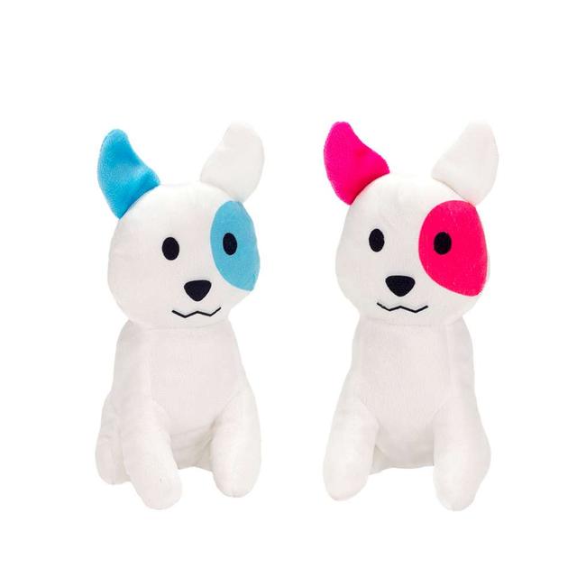 2384801 Stuffed Dogs with Eye Patch, Pink and Blue - 8 case of 144