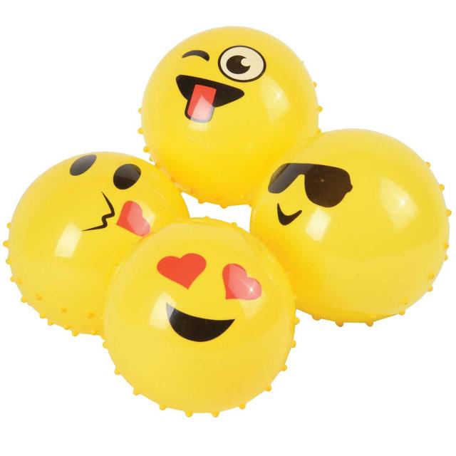 2303030 Emoji Knobby Balls - Assorted Color - Case of 72