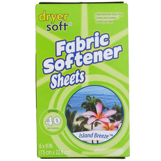 2381279 Dryer Sheets, Island Breeze, 40ct case of 12
