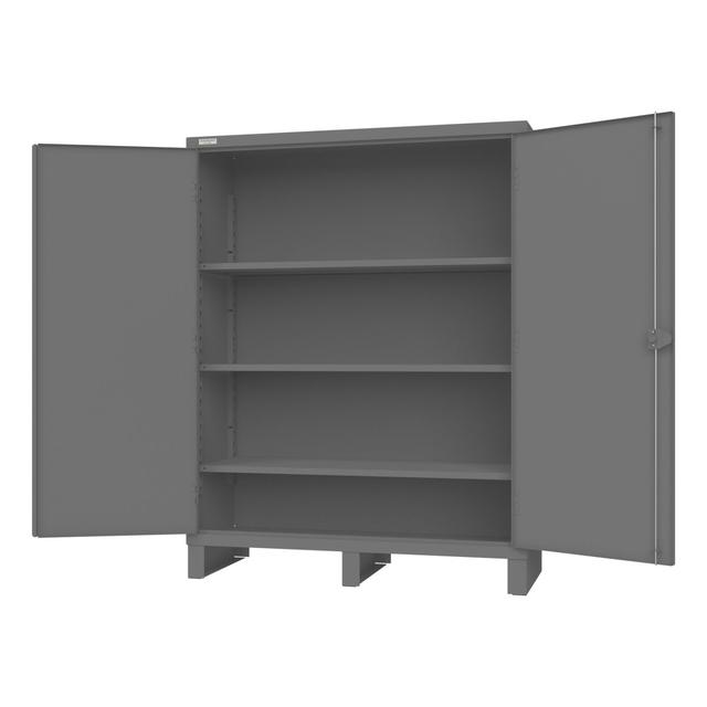 3704-3S-95 14G-HDC 24 x 60 x 78 in. 3 Shelves 6 in. Cabinet - Gray