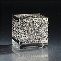 4 x 4 x 4 in. Square Glass, Clear