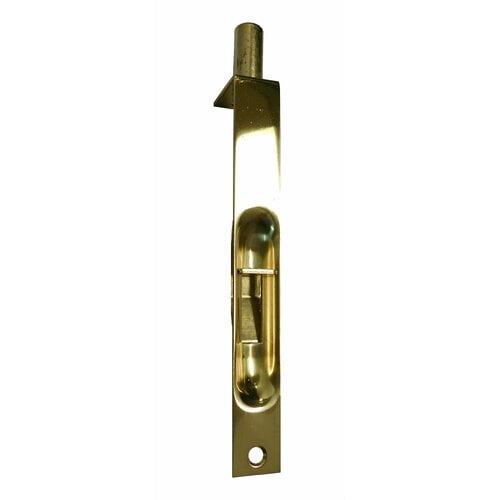 1640R-605 Polished Brass Flush Bolt with Round Corners