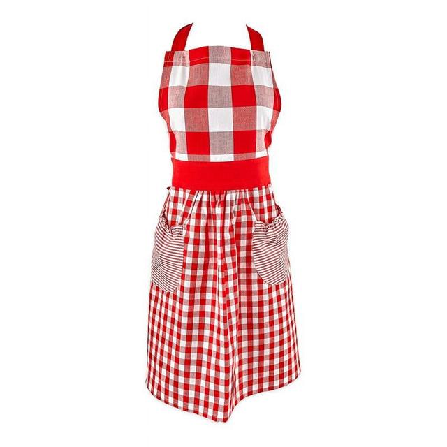 Design Imports  Red & White Gingham Apron