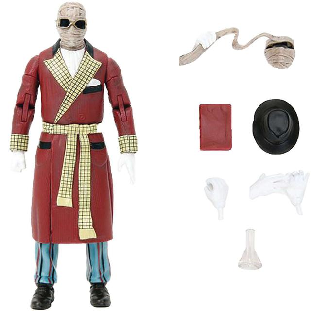 The Invisible Man 6 in. Moveable Figure with Accessories & Alternate Head & Hands Universal Monsters Series
