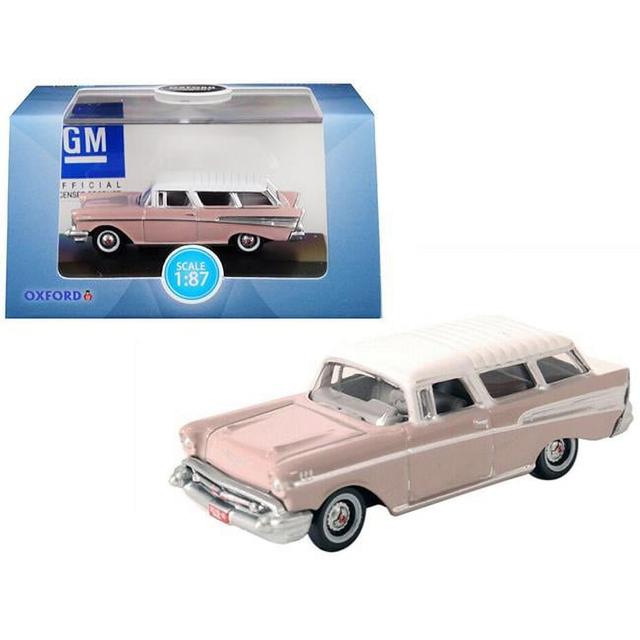 1957 Chevrolet Nomad Top 1 by 87 HO Scale Diecast Model Car, Dusk Pearl & Imperial Ivory
