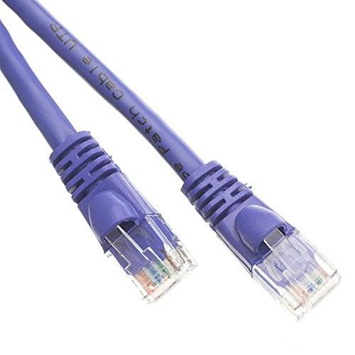 CableWholesale 10X6-04110 Cat5e Purple Ethernet Patch Cable  Snagless Molded Boot  10 foot