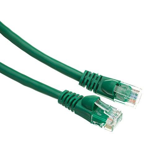 CableWholesale  Cat5e Green Ethernet Patch Cable  Snagless Molded Boot  20 foot