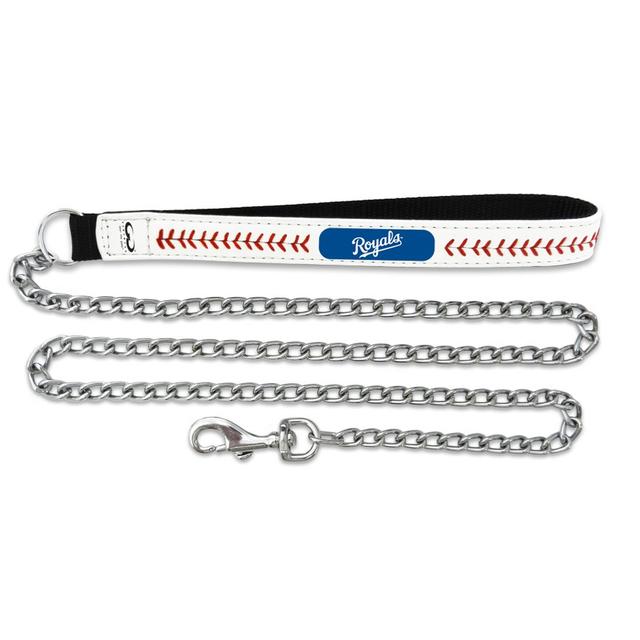 Kansas City Royals Medium Baseball Leather with 2.5mm Chain Leash