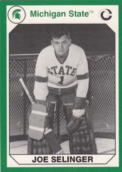 101328 Joe Selinger Hockey Card Michigan State 1990 Collegiate Collection No. 84