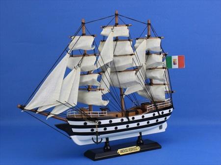 Vespucci-15 Amerigo Vespucci 15 in. Decorative Tall Model Ship