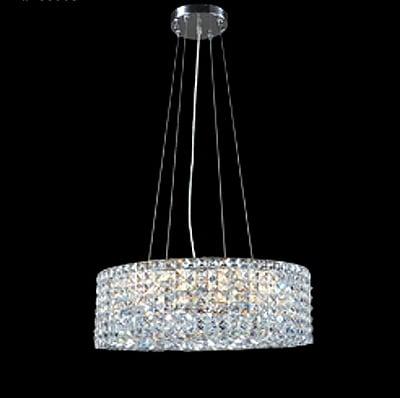 Impact Rondelle Collection Silver Chandelier - Silver