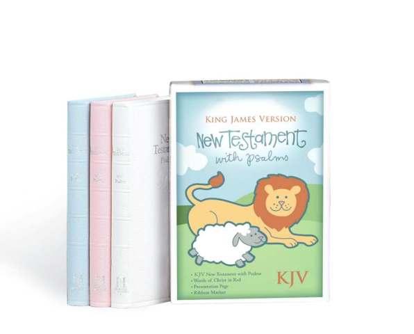 460430 Kjv Babys New Testament With Psalms Blue Imit