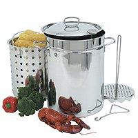 1118 32 Qt Turkey Fryer With Lid - Stainless Steel<BR>