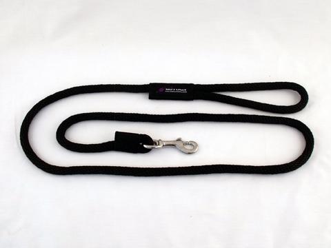 Dog Snap Leash 0.5 In. Diameter By 6 Ft. - Black