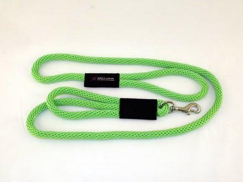 2 Handled Sidewalk Safety Dog Snap Leash 0.37 In. Diameter By 6 Ft. - Lime Green
