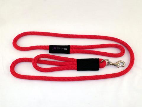 2 Handled Sidewalk Safety Dog Snap Leash 0.5 In. Diameter By 10 Ft. - Red