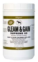 Adeptus Solid Wood Nutrition  Gleam &amp; Gain Supreme For Horses10 lbs.