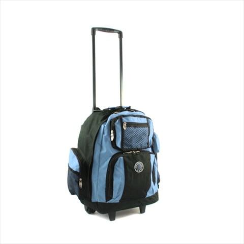 738131-SKY Roll-Away Deluxe Rolling Backpack- Sky Blue