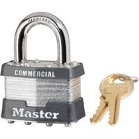 7KAP491 1.12 In. 4 Pin Tumbler Steel Padlock