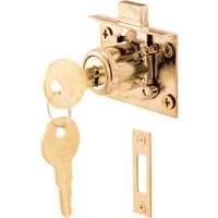 U10666 Drawer & Cabinet Lock- 0.87 In. - Brass