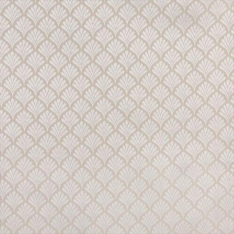 B659 54 in. Wide Beige- Fan Jacquard Woven Upholstery Fabric