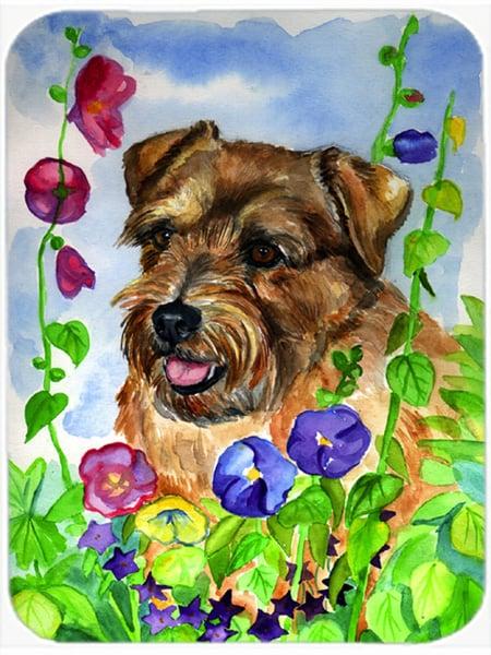 7035LCB Norfolk Terrier Glass Cutting Board - Large- 15 x 12 in.