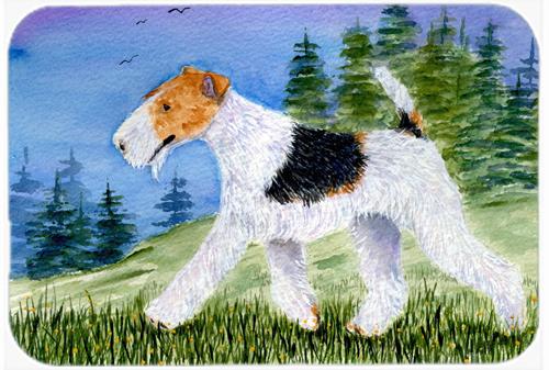 SS8599LCB 12 x 15 in. Fox Terrier Glass Cutting Board- Large