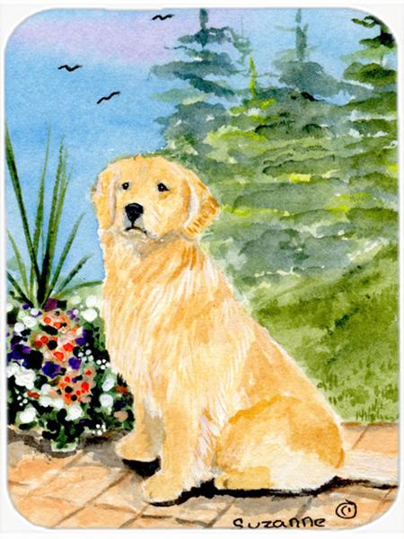 SS8758LCB 12 x 15 in. Golden Retriever Glass Cutting Board- Large